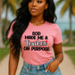 Unisex Teacher Tee - 'God Made Me a Teacher on Purpose' Shirt, Graduation Gift, Teacher Appreciation, Casual Wear, Inspirational T-Shirt