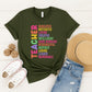 Empowered Educator Graphic Tee, Gift for Educators, Motivational T-Shirt, Back to School, Celebratory Wear, Teacher's Day