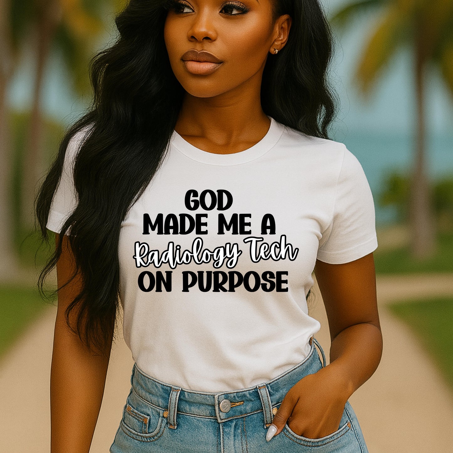 Radiology Tech Inspirational Tee – God Made Me a Radiology Tech on Purpose, Comfortable Unisex T-Shirt, Gifts for Healthcare Workers, [...]
