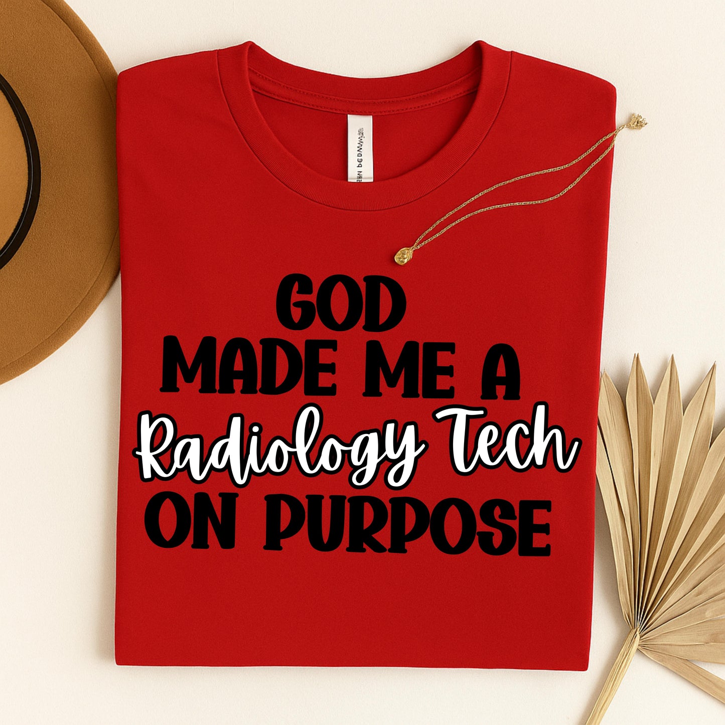 Radiology Tech Inspirational Tee – God Made Me a Radiology Tech on Purpose, Comfortable Unisex T-Shirt, Gifts for Healthcare Workers, [...]