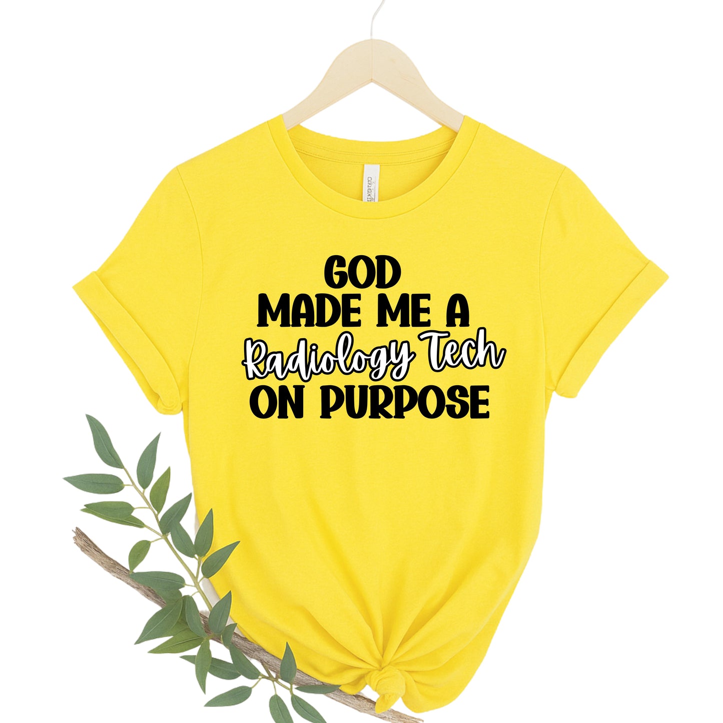Radiology Tech Inspirational Tee – God Made Me a Radiology Tech on Purpose, Comfortable Unisex T-Shirt, Gifts for Healthcare Workers, [...]