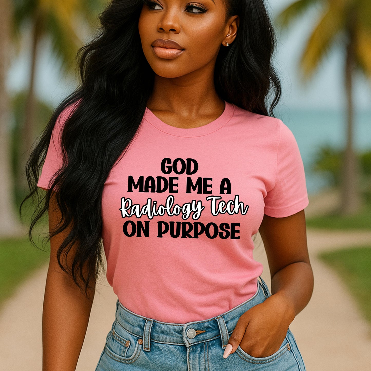 Radiology Tech Inspirational Tee – God Made Me a Radiology Tech on Purpose, Comfortable Unisex T-Shirt, Gifts for Healthcare Workers, [...]