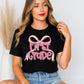 Personalized Back to School Teacher Shirt with Pink Bow Design for Pre-K-Fourth Grade Educators, Back to School Gift, Teacher Appreciation, Fun Classroom Wear,