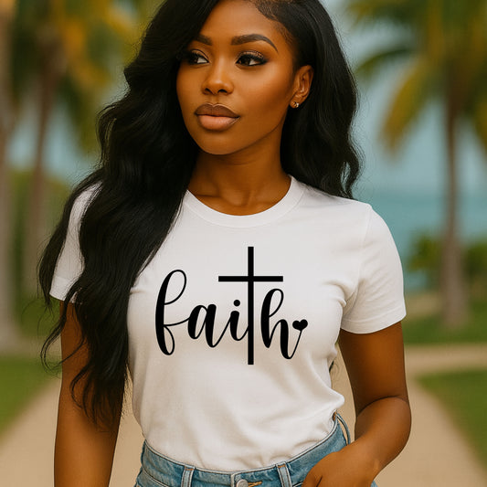 Faith Graphic Tee, Unisex T-Shirt, Inspirational Wear, Christian Apparel, Gift for Believers