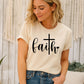 Faith Graphic Tee, Unisex T-Shirt, Inspirational Wear, Christian Apparel, Gift for Believers