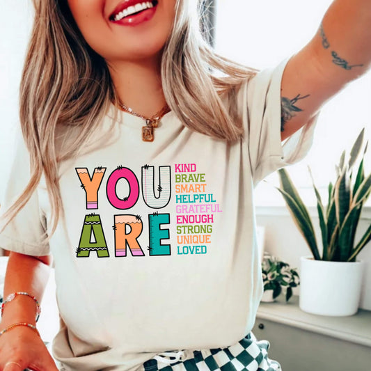 You Are Kind Unisex Jersey Tee - Inspirational Gift, Positive Message Shirt, Everyday Casual Wear, Comfort Tee, Motivational Apparel