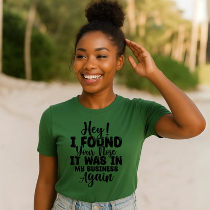 Mind Your Business T-Shirt, Casual Top, Gift for Friends, Humor Tee, Unique Graphic Shirt, Birthday Gift, Everyday Wear