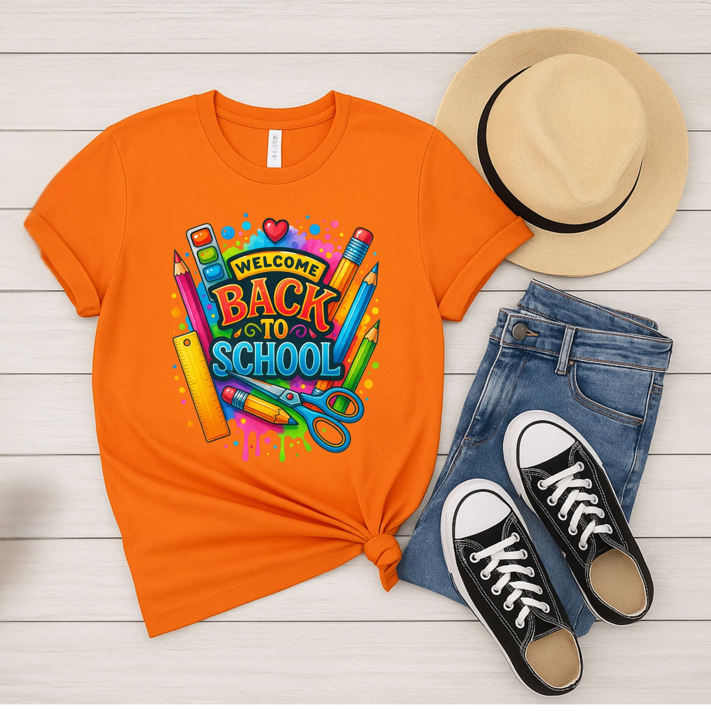 Colorful Fun Back to School Unisex Tee - Perfect for Students, Teachers, and Parents, Cute School Shirt, Gift Idea, Casual Wear, [...]